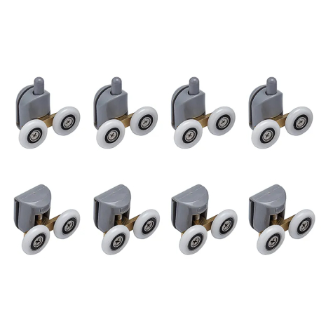 Комплект роликів для кабіни Mixxus Rollers SCP03-4x4 Graphite подвійний 4 вер.+4 ніж.(сірий) (MI8163)