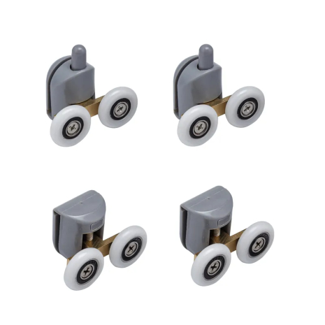 Комплект роликів для кабіни Mixxus Rollers SCP04-2x2 Graphite подвійний 2 вер.+2 ніж. (сірий) (MI8164)