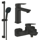 Набор смесителей для ванной Grohe Cubeo (UA125246M243) Набор смесителей для ванной Grohe Cubeo (UA125246M243)