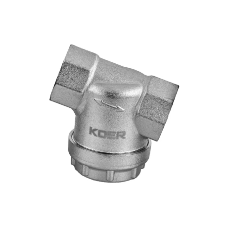 Фільтр грубого очищення Koer KR.F03-1/2.N — 1/2" універсальний нікельований (KR5471)
