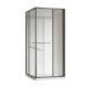 Душова кабіна Koer SC09-90×90 графіт Easy Clean ліва