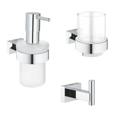 Набір аксесуарів 3в1 Grohe Essentials Cube (BF40511EC) Набір аксесуарів 3в1 Grohe Essentials Cube (BF40511EC)