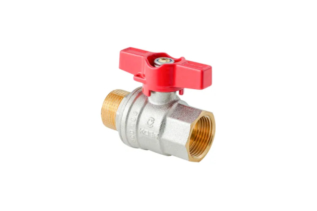 Кран кульовий ГШМ Koer Extreme KE.218-20 — 3/4" FM ручка "метелик" червона (KR5760)