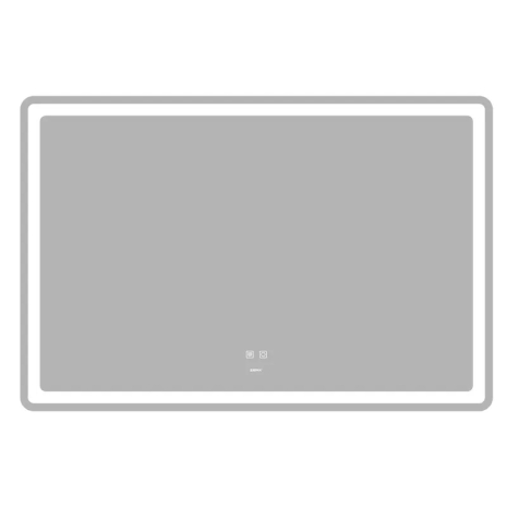 Дзеркало Zerix Mirra MR05-120x80 з LED Touch, Anti-fog, димером, регулятором яскравості (ZX6061)