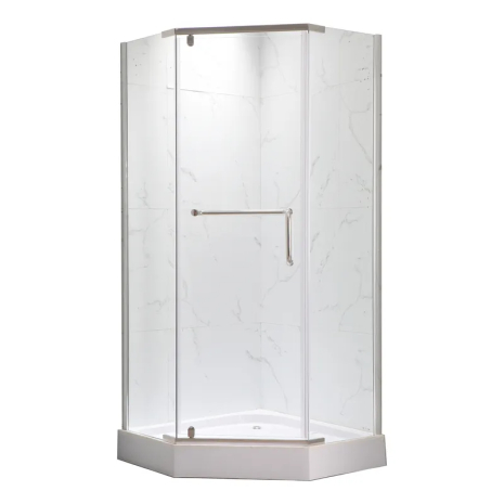 Душова кабіна з низьким піддоном MIXXUS LINES SCT01-90x90x198-TR CHROME прозоре скло 6 мм NEW (в 2 ящ) (MI8370)