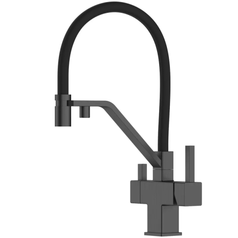 Смеситель для кухни Koer KB-72036-07 с выходом для фильтра графит KR5812
