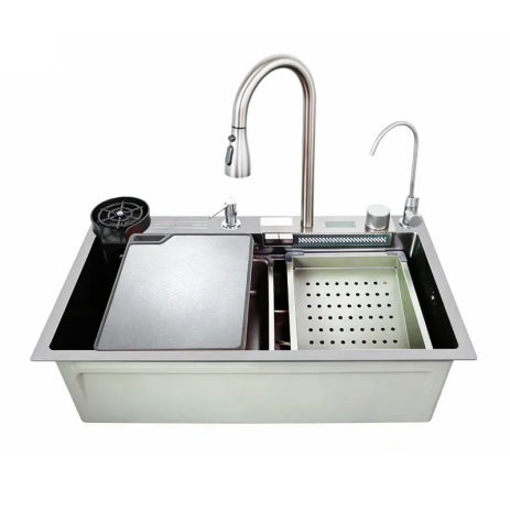 Мийка кухонна Zerix ZH7546-SET-07 SS Color зі змішувачем нержавіюча сталь ZM5598