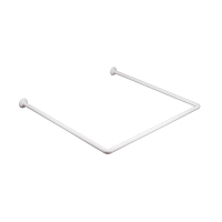 Штанга для шторки П-подібна універсальна Mixxus CRA-U-80x80x80 80x80x80cm, 80x160cm, 240cm (алюміній) (БЛІСТЕР) (AC3592)