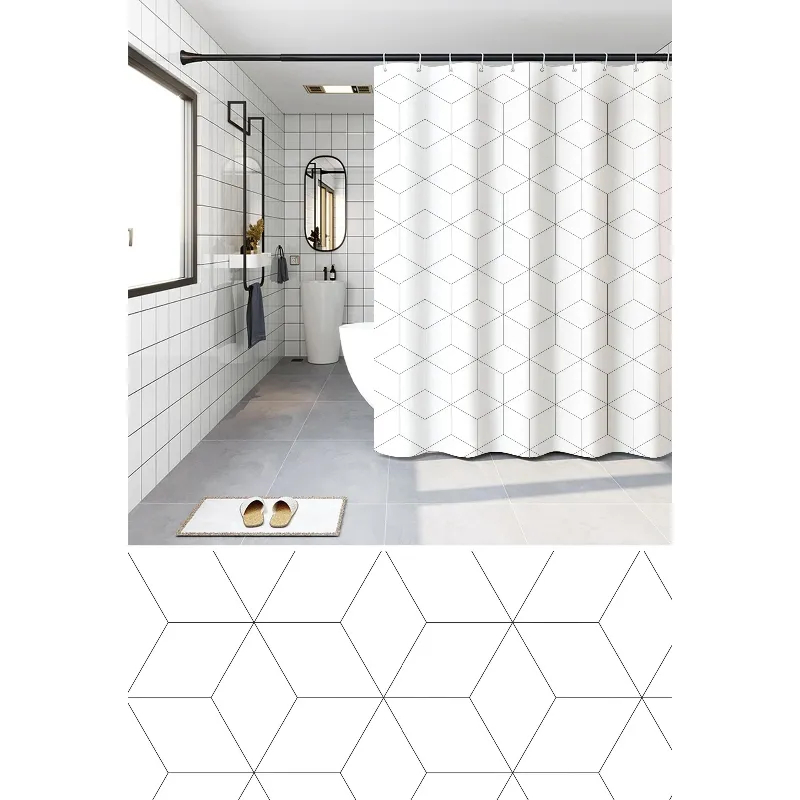 Шторка для ванной Zerix SCP-020-180x180 из PEVA (полиэтиленвинилацетата) (Узор "Зигзаг" белый) (ZX6093) Шторка для ванной Zerix SCP-020-180x180 из PEVA (полиэтиленвинилацетата) (Узор "Зигзаг" белый) (ZX6093)