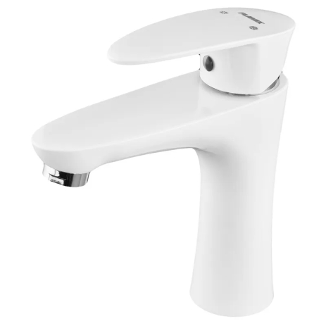 Змішувач для умивальника Plamix Cezar-001 White (без підведення) (PM0732) Змішувач для умивальника Plamix Cezar-001 White (без підведення) (PM0732)