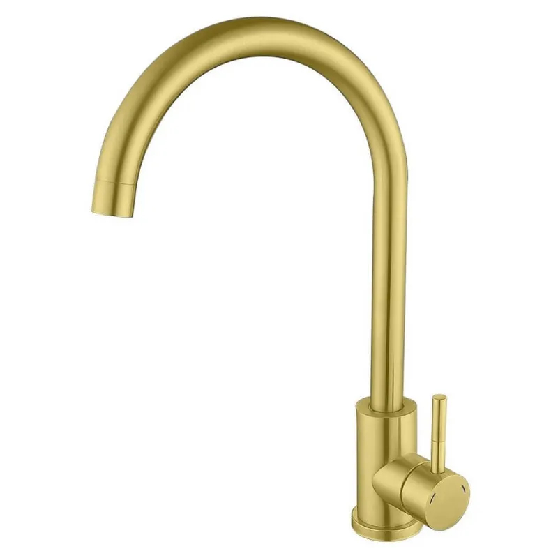 Смеситель для кухни Mixxus SUS-011 Brushed Gold из нерж.стали SUS304 (Цвет матовое золото) (MI8435) Смеситель для кухни Mixxus SUS-011 Brushed Gold из нерж.стали SUS304 (Цвет матовое золото) (MI8435)