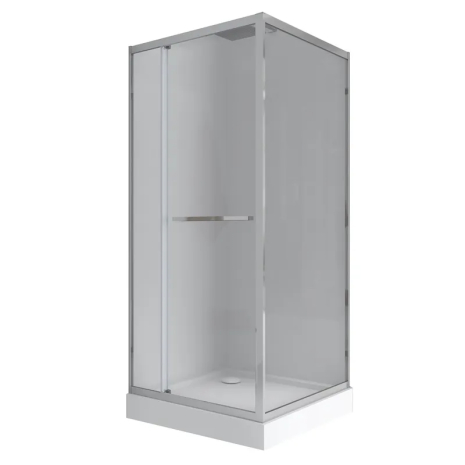 Душова кабіна з низьким піддоном Mixxus Style SCT01-90x90x200-TR Chrome прозоре скло 6 мм (MI8433)