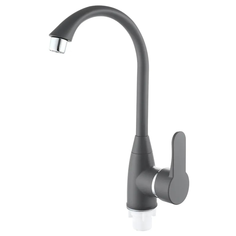 Смеситель для кухни Plamix Mario-011 Graphite (без подвода) (Цвет графит) (PM6099) Смеситель для кухни Plamix Mario-011 Graphite (без подвода) (Цвет графит) (PM6099)