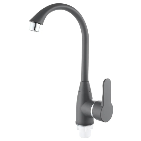 Смеситель для кухни Plamix Mario-011 Graphite (без подвода) (Цвет графит) (PM6099) Смеситель для кухни Plamix Mario-011 Graphite (без подвода) (Цвет графит) (PM6099)