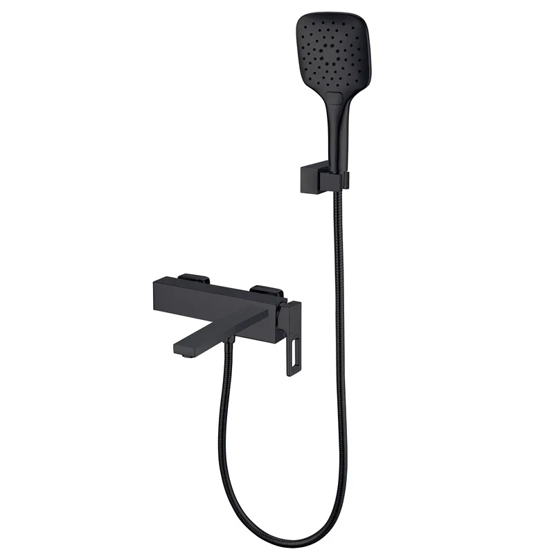 Змішувач для ванни з коротким виливом KOER KB-41009-05 (Кольор чорний) (KR6018) Змішувач для ванни з коротким виливом KOER KB-41009-05 (Кольор чорний) (KR6018)