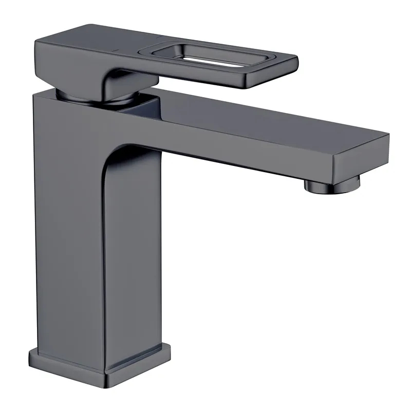 Смеситель для умывальника KOER KB-10009-07 (Цвет графит) (KR5976) Смеситель для умывальника KOER KB-10009-07 (Цвет графит) (KR5976)