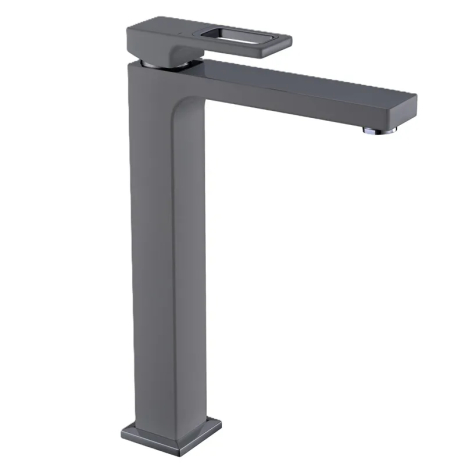 Смеситель для умывальника высокий KOER KB-11009-07 (Цвет графит) (KR5978)