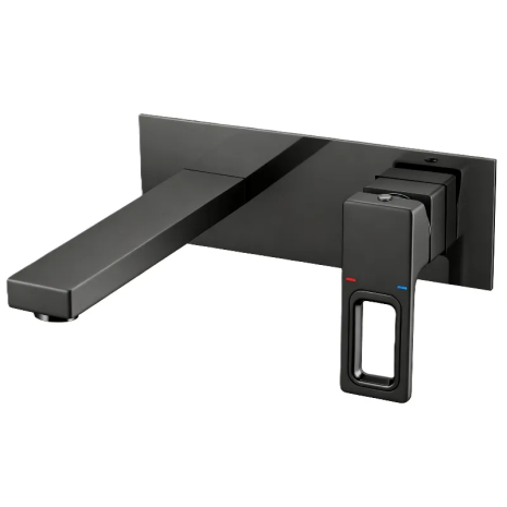 Смеситель для умывальника встраиваемый KOER KB-16009-07 (Цвет графит) (KR5981)