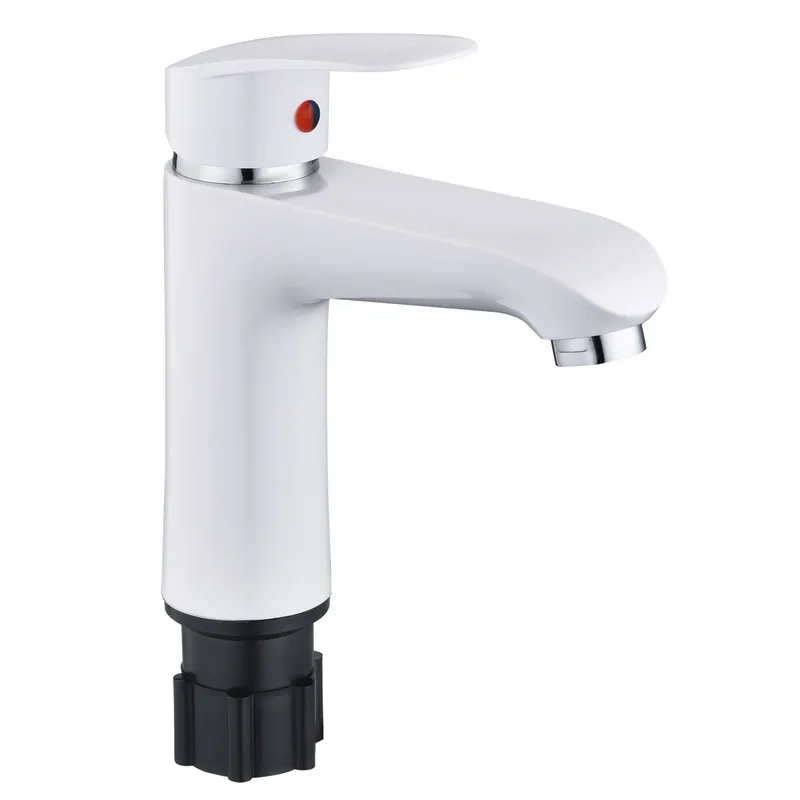 Смеситель для умывальника Plamix Rodri-001 Set White (с подводкой) (PM0739) Смеситель для умывальника Plamix Rodri-001 Set White (с подводкой) (PM0739)