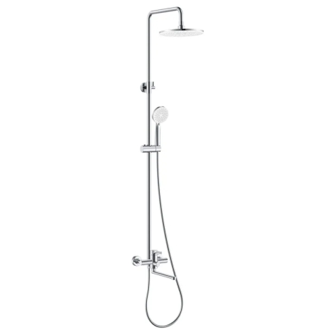 Душевая колонна со смесителем Zerix Rex-009-J Chrome с нерж. стали (Цвет хром) (ZX6124)