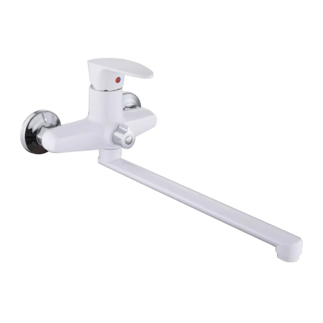 Змішувач для ванни Plamix Cezar-006 Euro White (без шланга, лійки та кронштейна) (PM0735) Змішувач для ванни Plamix Cezar-006 Euro White (без шланга, лійки та кронштейна) (PM0735)