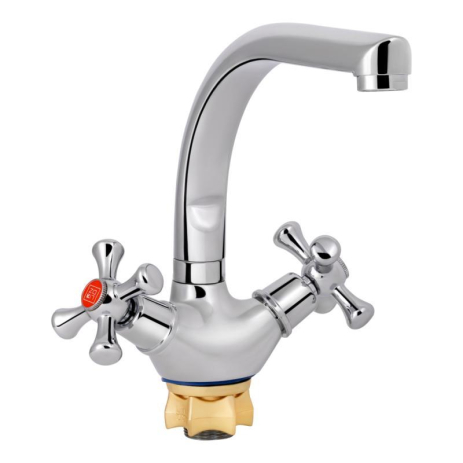 Змішувач для кухні Lidz Lamb 276F двовентильний LDLAM276FCRM22019 Chrome Змішувач для кухні Lidz Lamb 276F двовентильний LDLAM276FCRM22019 Chrome