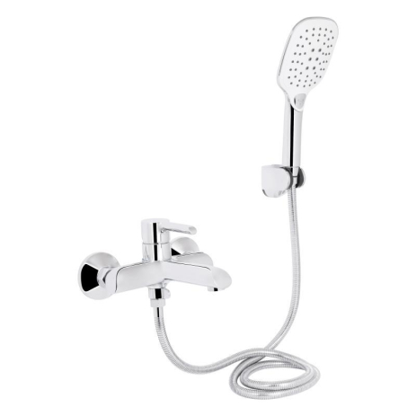 Змішувач для ванни Qtap Grand (з душовим гарнітуром) QTGRACRM006 Chrome