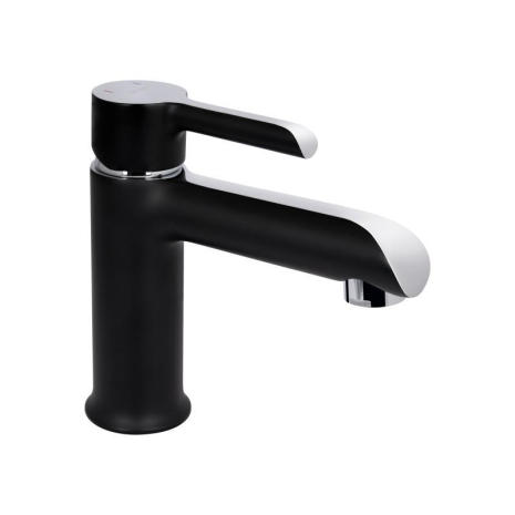 Змішувач для раковини Qtap Grand QTGRABCR001F Chrome/Black
