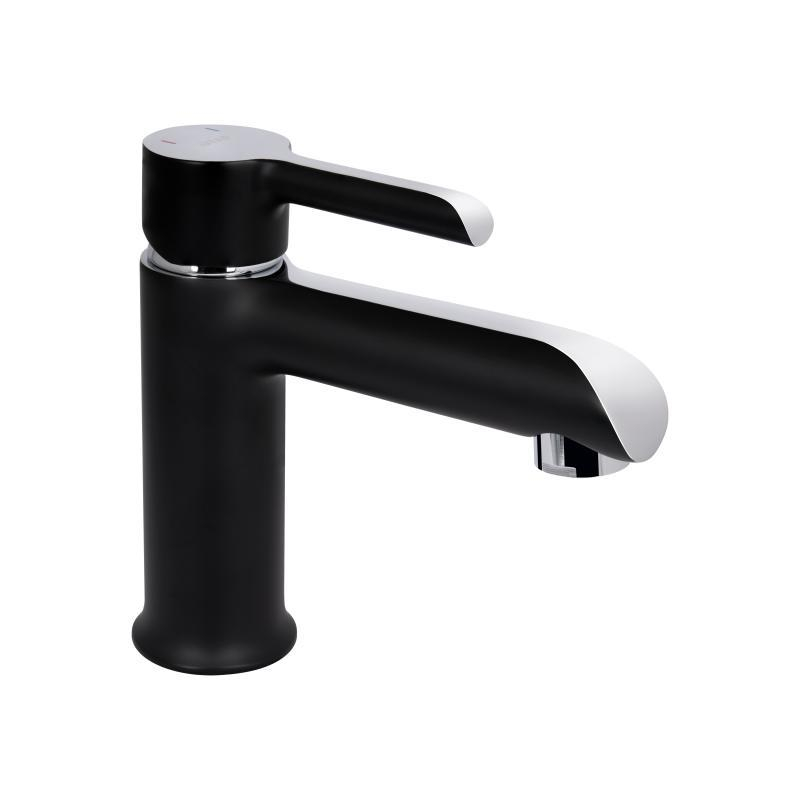 Смеситель для раковины Qtap Grand QTGRABCR001F Chrome/Black Смеситель для раковины Qtap Grand QTGRABCR001F Chrome/Black