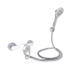 Змішувач для душу Lidz Latwa 010 (з душовим гарнітуром) (k40) LDLAT010WHI45426 White Змішувач для душу Lidz Latwa 010 (з душовим гарнітуром) (k40) LDLAT010WHI45426 White