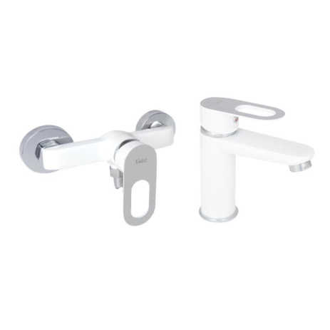 Набор смесителей Latwa 001 + Latwa 010 White Набор смесителей Latwa 001 + Latwa 010 White