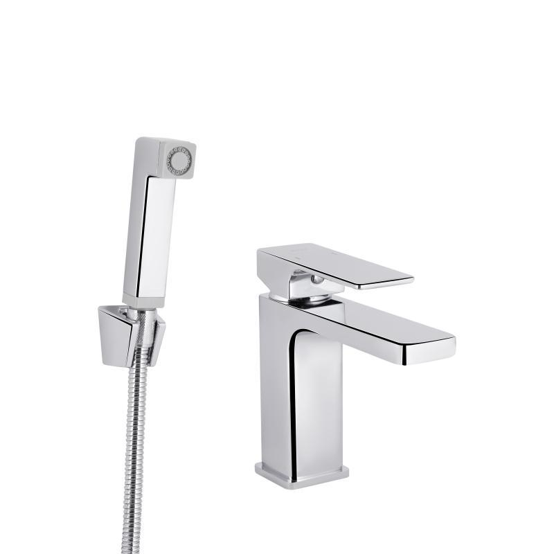 Змішувач для раковини Qtap Gemini (з гігієнічним душем) QTGEM272CRM45689 Chrome Змішувач для раковини Qtap Gemini (з гігієнічним душем) QTGEM272CRM45689 Chrome
