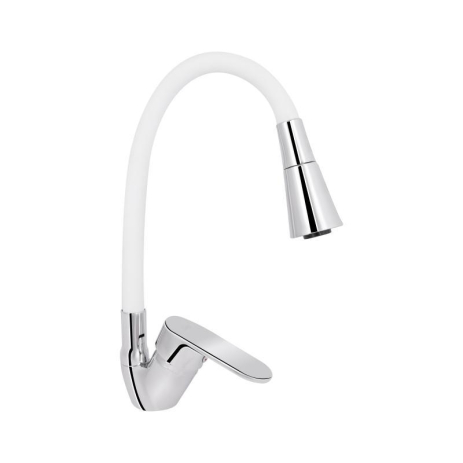 Змішувач для кухні Lidz Tani 008F3 з гнучким виливом (k40) LDTAN008F3WCR37037 Chrome/White Змішувач для кухні Lidz Tani 008F3 з гнучким виливом (k40) LDTAN008F3WCR37037 Chrome/White