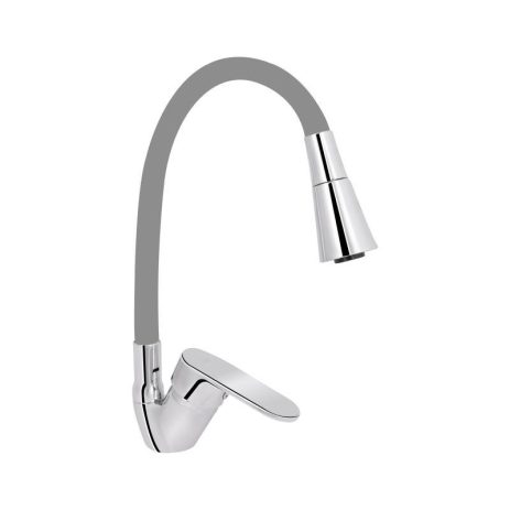 Змішувач для кухні Lidz Tani 008F3 з гнучким виливом (k40) LDTAN008F3GCR39507 Chrome/Grey Змішувач для кухні Lidz Tani 008F3 з гнучким виливом (k40) LDTAN008F3GCR39507 Chrome/Grey