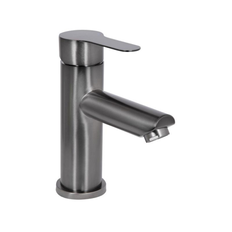 Змішувач для раковини Brinex Pure 001F низький Gunmetal Black BRIPUR001FGRP
