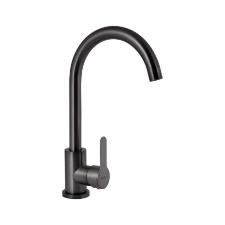 Змішувач для кухні U-подібний Brinex Pure 015F U-подібний Graphite BRIPUR015FGRP