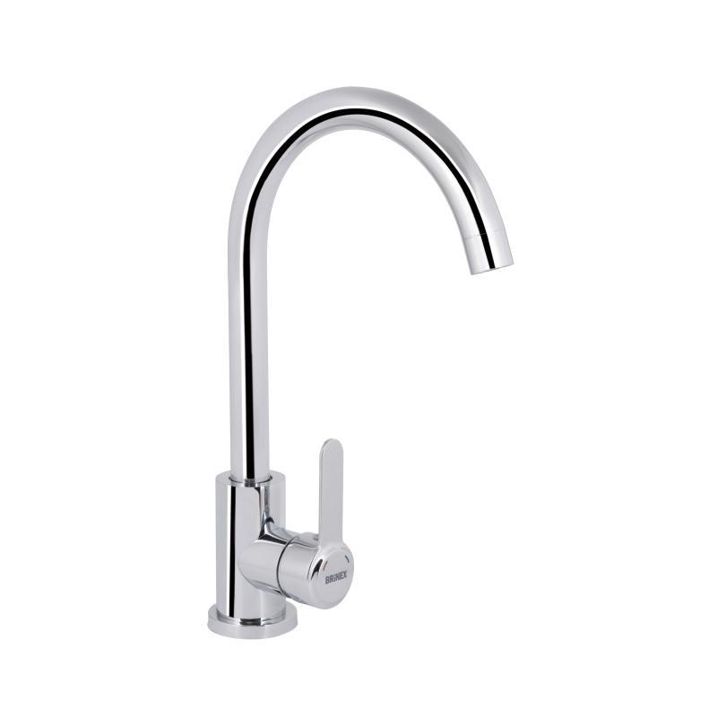 Змішувач для кухні U-подібний Brinex Pure 015F U-подібний Chrome BRIPUR015FCRM Змішувач для кухні U-подібний Brinex Pure 015F U-подібний Chrome BRIPUR015FCRM