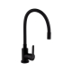 Смеситель для кухни Brinex Pure 015F3 с гибким изливом Black Matt BRIPUR015F3BLM