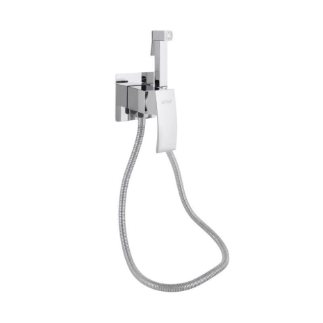 Набір для гігієнічного душу Qtap Swan Cascada прямокутний QTSWA262CRM45567 Chrome