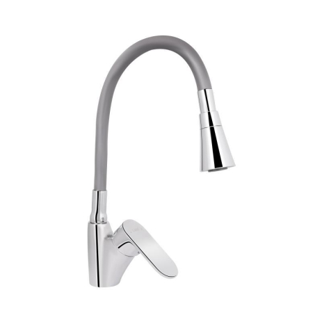 Змішувач для кухні Lidz Tani 007F3 з гнучким виливом (k40) LDTAN007F3GCR31869 Chrome/Grey Змішувач для кухні Lidz Tani 007F3 з гнучким виливом (k40) LDTAN007F3GCR31869 Chrome/Grey