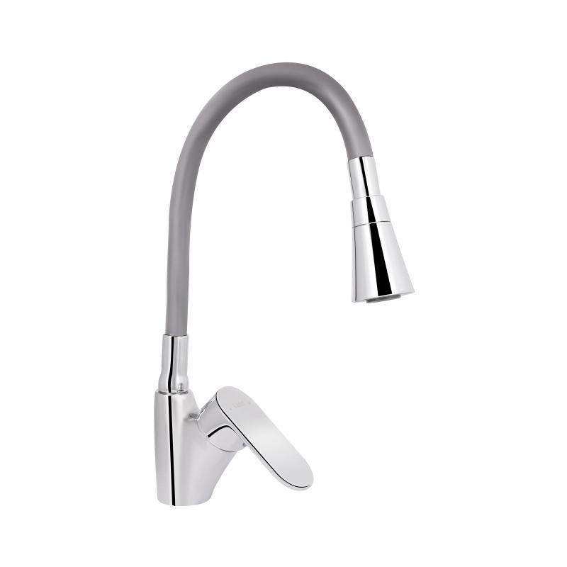 Смеситель для кухни Lidz Tani 007F3 с гибким изливом (k40) LDTAN007F3GCR31869 Chrome/Grey Смеситель для кухни Lidz Tani 007F3 с гибким изливом (k40) LDTAN007F3GCR31869 Chrome/Grey