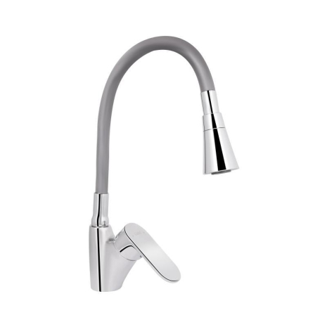 Змішувач для кухні Lidz Tani 007F3 з гнучким виливом (k40) LDTAN007F3GCR31869 Chrome/Grey Змішувач для кухні Lidz Tani 007F3 з гнучким виливом (k40) LDTAN007F3GCR31869 Chrome/Grey
