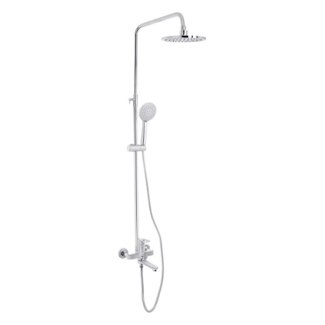 Душова система універсальна Lidz Latwa 1031 на три споживачі (з виливом) (k35) Chrome LDLAT1031CRM48993