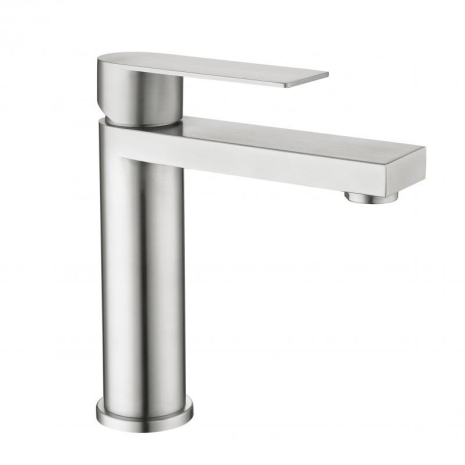 Змішувач для раковини низький Lidz Nexus 001F (k35) LDNEX001FNKS49184 Nickel