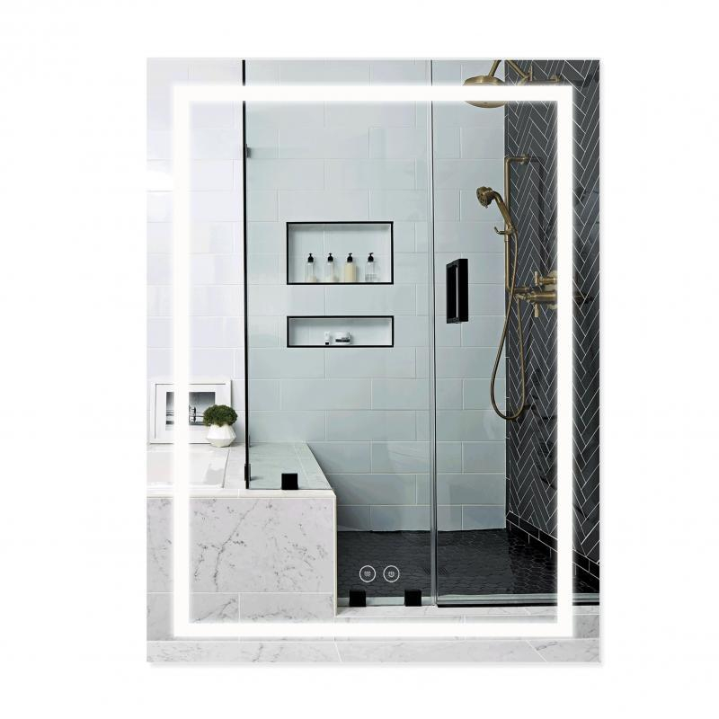Дзеркало Qtap Mideya (DC-F937) 600х800 з LED-підсвічуванням Touch, з антизапітнінням, з годинником, диммером Дзеркало Qtap Mideya (DC-F937) 600х800 з LED-підсвічуванням Touch, з антизапітнінням, з годинником, диммером