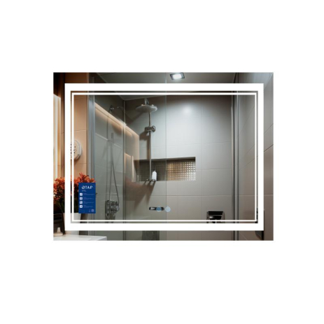 Зеркало с LED подсветкой Qtap Cardinal 1000х700 Touch с антизапотеванием диммером и регулировкой цвета
