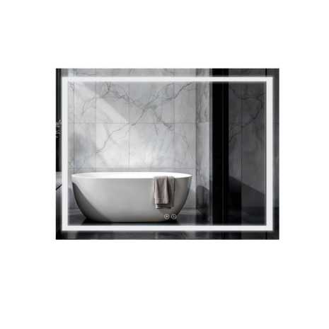 Дзеркало з LED підсвіткою Qtap Mideya DC-F613 700х500 Touch з антизапотіванням та регулюванням яскравості