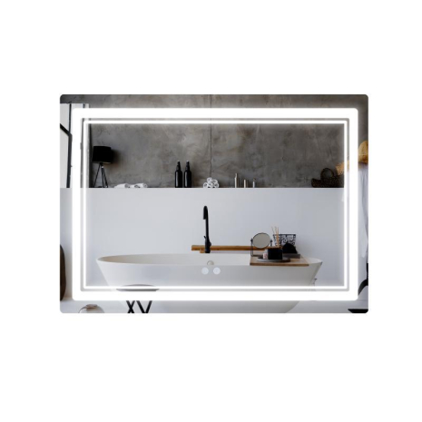 Дзеркало з LED підсвіткою Qtap Cardinal CA2 1200х800 Touch з антизапотіванням диммером та регулюванням кольору