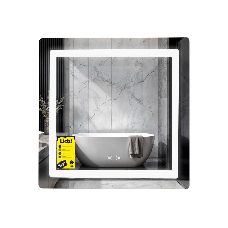 Дзеркало з LED підсвіткою Lidz Kubis KU2 700х700 Touch з антизапотіванням диммером та регулюванням яскравості Дзеркало з LED підсвіткою Lidz Kubis KU2 700х700 Touch з антизапотіванням диммером та регулюванням яскравості