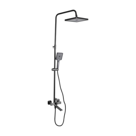 Душова система Qtap Presto на 3 споживачі з виливом Gunmetal Black QTPRE111GRP45585 Душова система Qtap Presto на 3 споживачі з виливом Gunmetal Black QTPRE111GRP45585